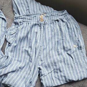 Roxy Blue Patterned Pants